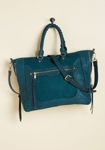 Tasks All Over Town Bag in Teal by Moda-Luxe