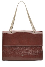 Large Crinkle Leather Shoulder Bag by Nina Ricci