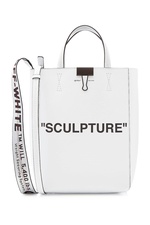 Medium Sculpture Leather Tote by Off-White