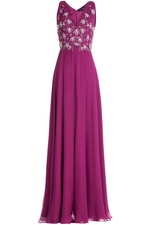 Embellished Silk Evening Gown by Jenny Packham