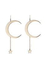 Moon and Star Earrings by Roberto Cavalli