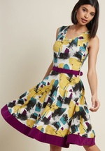 Effie's Heart Mid-Century Commuter A-Line Dress by Effie's Heart