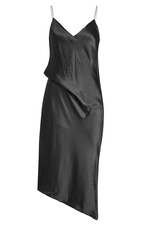 Satin Dress with Asymmetric Hem by Rag & Bone