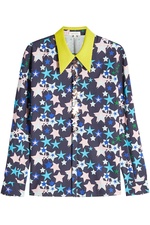 Printed Cotton Shirt with Embellishments by Delpozo