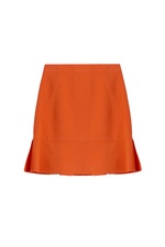 Wool Skirt with Back Ruffle by Emilio Pucci