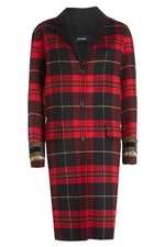 Printed Wool Coat with Embellishments by The Kooples