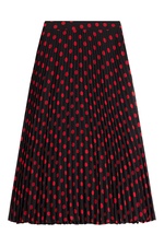 Pleated Print Skirt by McQ Alexander McQueen