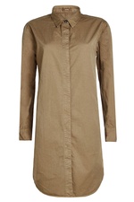 Cotton Shirt Dress with Linen by Closed