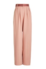 Wide-Leg Pants with Wool, Cotton and Silk by Roksanda