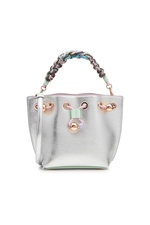 Romy Mini Flower Leather Bucket Bag by Sophia Webster