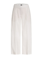 Cotton-Linen Cropped Pants by Akris