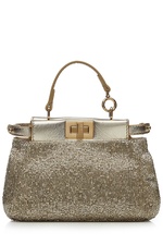 Embellished Micro Peekaboo Bag by Fendi