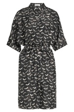 Printed Silk Dress with Belt by Nina Ricci