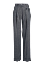 High-Waist Wool Pants with Pleats by Max Mara