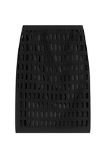 Cotton Pencil Skirt with Cut-Out Detail by Moschino