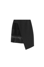 Asymmetric Skirt with Eyelets by Anthony Vaccarello