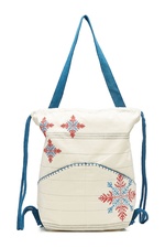 Embroidered Cotton Tote by Star Mela