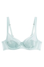 Mesh and Satin Bra with Silk by La Perla