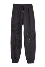 Cotton Sweatpants with Lace by Moschino