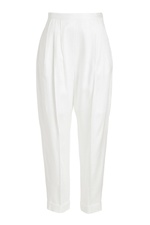 Tapered Pants with Pleats by Delpozo