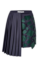 Wool Jumbar Mini-Skirt by Mary Katrantzou