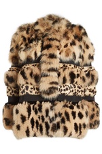 Printed Fox Fur Coat by Roberto Cavalli