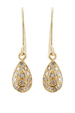 18k Yellow Gold Earrings with Diamonds by Carolina Bucci