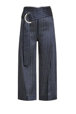 Front-Tie Pinstripe Culottes by Victoria Victoria Beckham