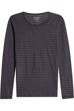 Striped Top with Cotton and Cashmere by Majestic