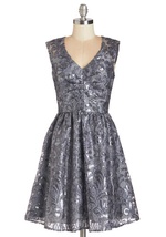 Twinkling at Twilight Sequin Dress in Champagne by Decode 1.8