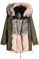 Parka with Fur-Trimmed Hood and Lining by Mr & Mrs Italy