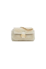 Micro Baguette Shearling Shoulder Bag by Fendi