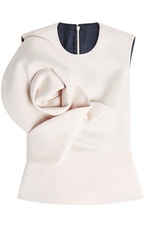 Cotton Top with Oversize Appliqué by Delpozo