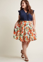 Hell Bunny Seize the Season A-Line Skirt by Hell Bunny