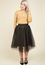 Gold Stomping Grounds Tulle Skirt by Esley