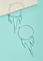 Vinca See What Icy Hoop Earrings by Vinca