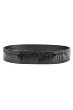 Embossed Leather Belt by Jil Sander