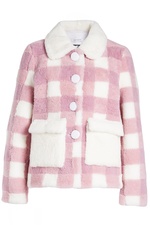 Lucy Pink Shearling Jacket by Saks Potts