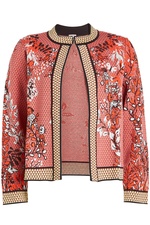 Intarsia Jacket with Cotton and Wool by M Missoni