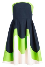 Strapless Dress in Cotton by Delpozo