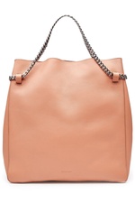 Leather Tote with Chain Straps by Jil Sander