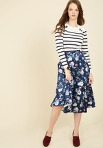 Foraging Fashionista Midi Skirt by Moon Collection