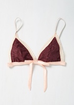 Tie is of the Essence Bralette by SHARK TM