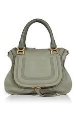 Toscana Cypress Leather Marcie Shoulder Bag by Chloe