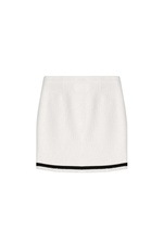 Two-Tone Bouclé Mini-Skirt by Boutique Moschino