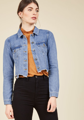 Make It by the Cutoff Date Denim Jacket by Bestseller