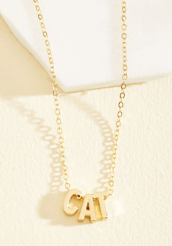 Spell It Meow-t Necklace by Beijo Brasil