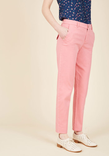 Ease of Versatility Pants in Carnation by Asmara International Limited