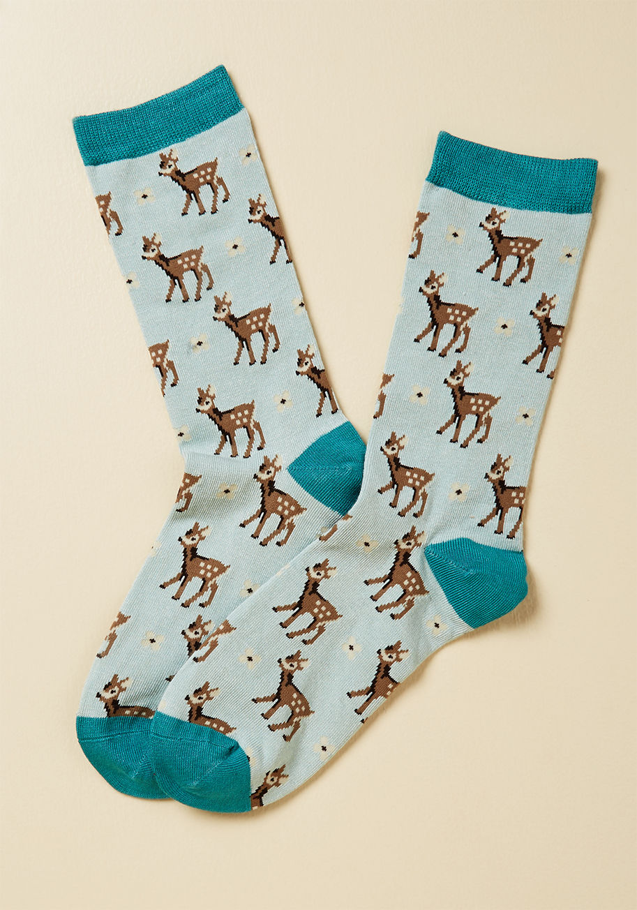  - Slip into these pastel blue socks, snuggle up on the couch, and settle