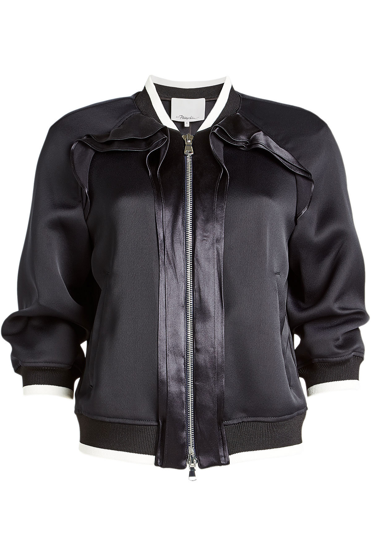 Jacket with Satin Trims by 3.1 Phillip Lim